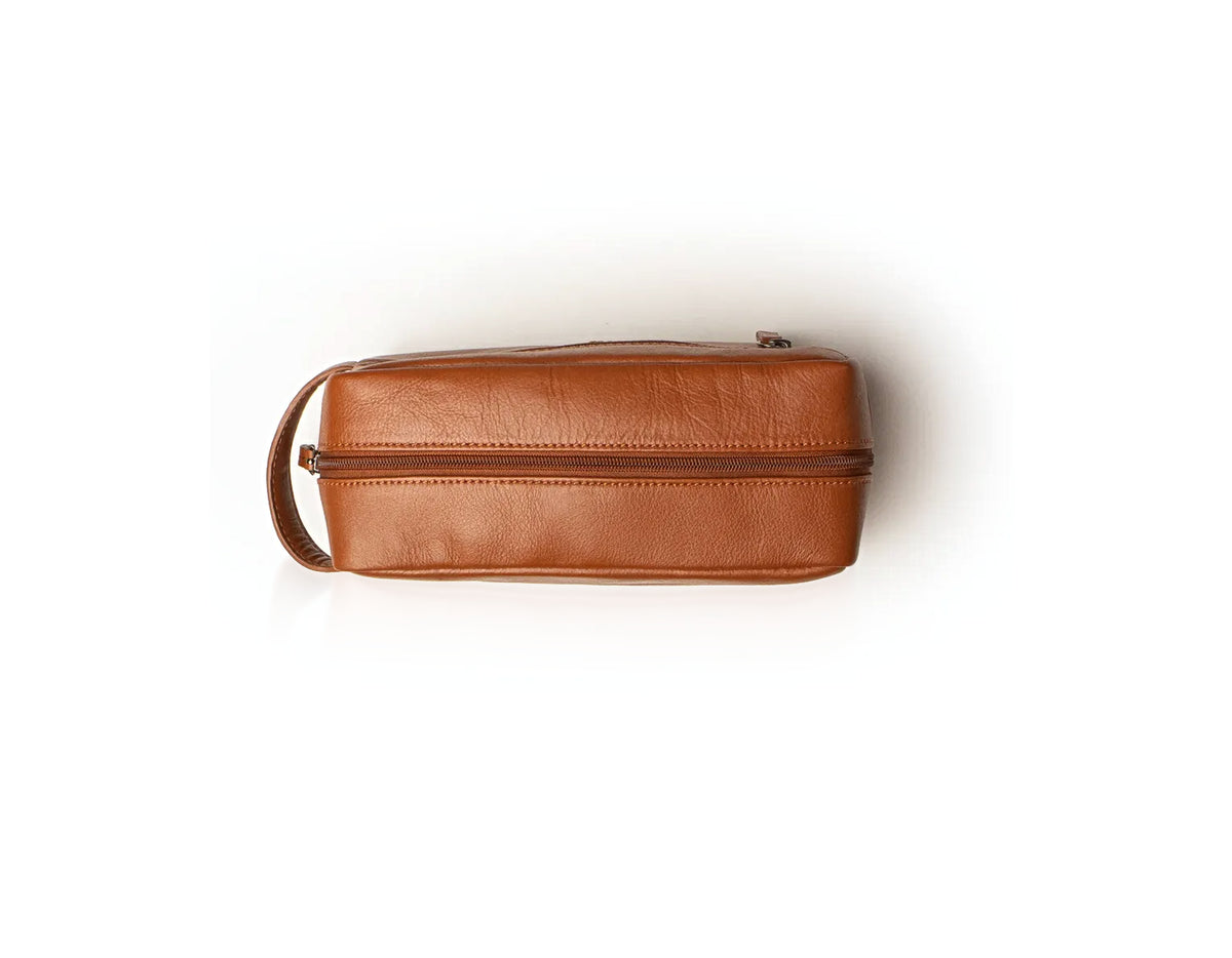 Classic Toiletry Bag - Cognac, Large