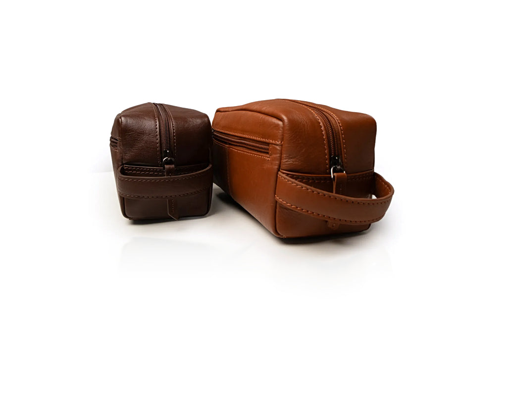 Classic Toiletry Bag - Cognac, Large