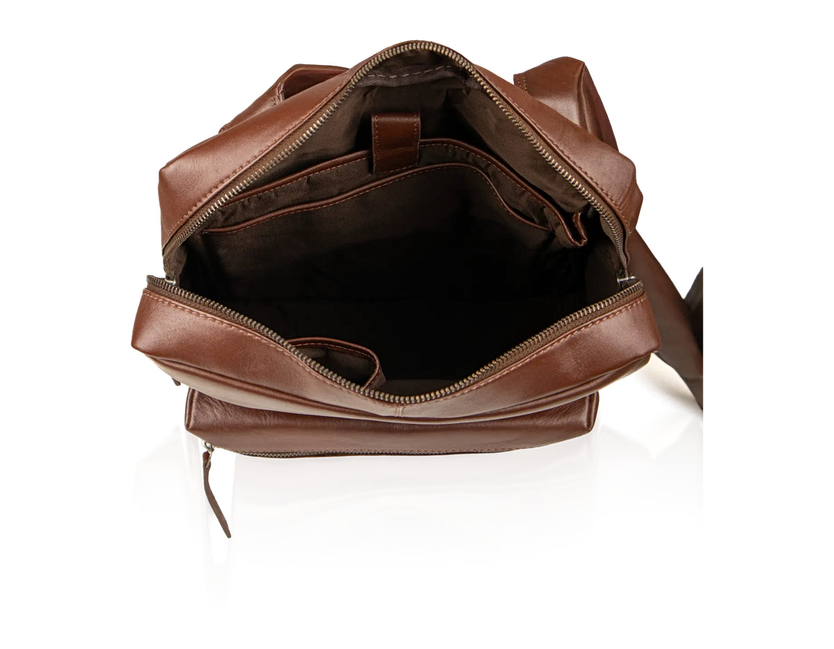 Cipzáras hátizsák – Sötétbarna